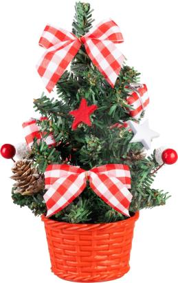 Dekorácia MagicHome Vianoce, stromček, s hviezdou, 21 cm