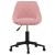 Scaun de masă pivotant, roz, catifea GartenMobel Dekor