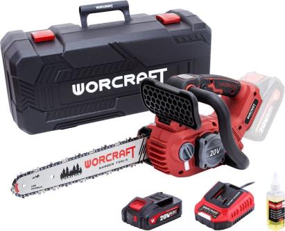 Drujbă cu acumulator Worcraft CGC-S20LiBAM 20V, 12 inch, set cu valiză