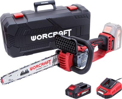 Drujbă electrică cu acumulator Worcraft 20V, 12", brushless, set cu valiză