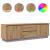 Dulap TV cu lumini LED Artisan Stejar 160,5x41x50 cm GartenMobel Dekor