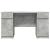 Birou cu sertar cu ușă Gri beton 140 x 49 x 76 cm Lemn compozit GartenMobel Dekor