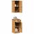 Dulap de Baie VIGO 2 pcs Maro și Maro Miere 37 x 34 x 80 cm GartenMobel Dekor