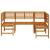 Set de Bănci pentru Grădină 3 pcs Maro Lemn Solid de Acacia GartenMobel Dekor