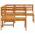 Set de Bănci pentru Grădină 3 pcs Maro Lemn Solid de Acacia GartenMobel Dekor