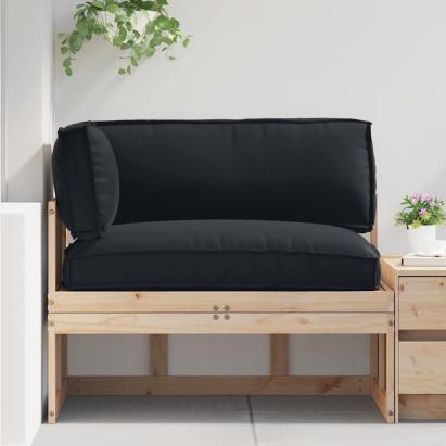 Set de perne pentru palet 3 pcs Negru Material Oxford GartenMobel Dekor