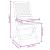 Scaun pliant 4 pcs Alb 49 x 57.5 x 92cm Lemn masiv de acacia GartenMobel Dekor