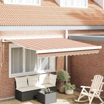Cortina Retractabilă Multicolour 300 x 250 cm Stofă și Metal GartenMobel Dekor