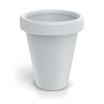 Ghiveci decorativ de flori, rotund, alb, 39x46 cm, 26.5 L, Origina GartenVIP DiyLine