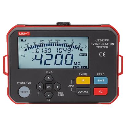 Multimetru digital Uni-T UT503PV pentru testare izolație fotovoltaică