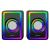 DIFUZOARE STEREO 2.0 6W RMS RGB USB 3.5MM