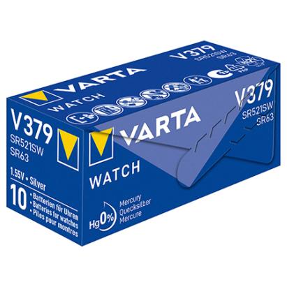 Baterie Varta V379 SR63 1.55V pentru ceas, blister 1 buc