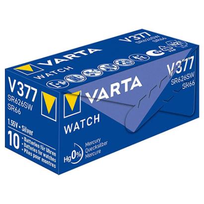 Baterie Varta V377 AG4 LR66 SR626 pentru ceas, 1.55V, blister 1 buc