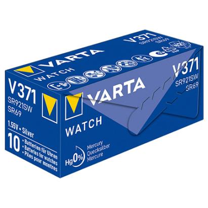 Baterie Varta V371 AG6 LR69 SR920 pentru ceas, 1,55V, blister 1 buc