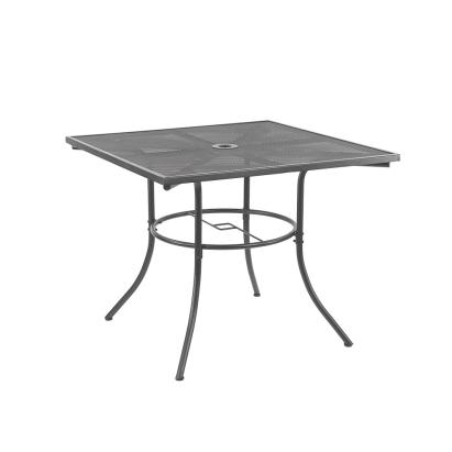 Masă de grădină Leziter Melfi din plasă metalică, 91,5x91,5x71 cm, antracit