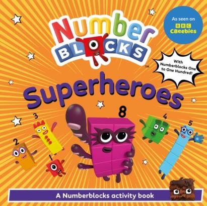Carte de activitati Numberblocks Supereroi pana la 100, 3 ani+