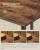 Birou de colt in forma de L VASAGLE cu 2 rafturi, maro rustic, 130x130x76 cm
