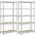 Set 2 rafturi metalice Songmics cu 5 polite reglabile, 875 kg, argintiu