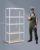 Set 2 rafturi metalice Songmics cu 5 polite reglabile, 875 kg, argintiu