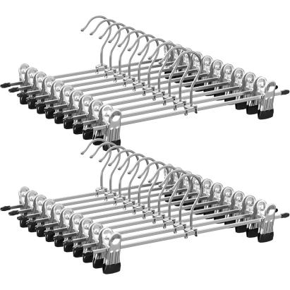 Set 20 umerase metalice pentru pantaloni si fuste, cu cleme reglabile
