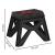 Scaun înălțător pliabil multifuncțional, compact, cu mâner, 100 kg, negru