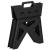 Scaun înălțător pliabil multifuncțional, compact, cu mâner, 100 kg, negru
