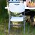Scaun pliabil HDPE alb cu cadru metalic, 150 kg, pentru catering si gradina