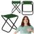 Scaun pliabil pentru camping si pescuit, metalic, 100 kg, verde