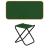 Scaun pliabil pentru camping si pescuit, metalic, 100 kg, verde