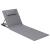 Șezlong pliabil de plajă SONGMICS, cu tetieră și spătar reglabil, gri