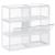 Set 6 organizatoare pantofi SONGMICS transparente, stivuibile, cu usa