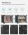 Dulap de pantofi modular SONGMICS, 6 compartimente, 24 perechi, negru