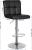 Set 2 scaune de bar SONGMICS reglabile pe inaltime, cu spatar, negre