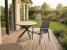 Masa rotunda de gradina cu blat polywood si cadru aluminiu, 112x73 cm