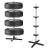 Suport depozitare anvelope 4 roti din metal, 100 kg, negru, 45x45x105 cm