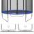 Trambulina pentru copii SONGMICS cu plasa de protectie, 183 cm, albastra