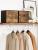 Set 6 cutii de depozitare pliabile SONGMICS, 30x30x30 cm, maro rustic