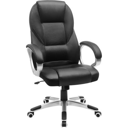 Scaun de birou ergonomic SONGMICS, reglabil, cu balans, negru