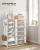 Dulap pantofi modular SONGMICS cu 6 compartimente, usi si cadru metalic, alb