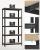 Set 2 rafturi metalice SONGMICS cu 5 polite reglabile, 875 kg, negre