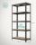 Set 2 rafturi metalice SONGMICS cu 5 polite reglabile, 875 kg, negre