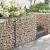 Cos gabion pentru pietre SONGMICS, otel galvanizat, 100x80x30 cm, argintiu
