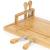 Set servire branzeturi din bambus cu accesorii, 5 piese, 35,5x28x8 cm