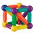 Set construcție magnetic educativ pentru copii, 100 piese colorate 3D
