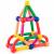 Set construcție magnetic educativ pentru copii, 100 piese colorate 3D