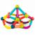 Set de constructie magnetic educativ pentru copii, 128 piese multicolore
