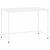 Birou alb cu blat MDF si cadru metalic, 100x50x76 cm, modern