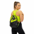 Sac sport tip rucsac cu snur, 20L, poliester Oxford 210D, negru verde lime