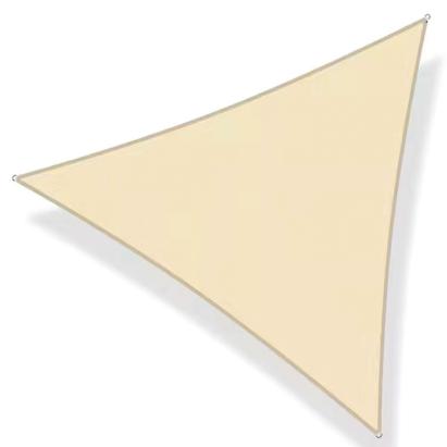 Copertina de soare triunghiulara impermeabila cu protectie UV, 360 cm, bej