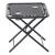 Masă pliabilă pentru camping și picnic, cu suporturi pahare, 50x50x50 cm, negru